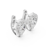 Teardrop Crystal Huggie Hoop Earrings