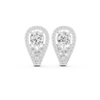 Teardrop Crystal Huggie Hoop Earrings