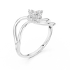 Floral Cluster Swirl Ring