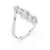 Curved Five-Stone Contour Ring